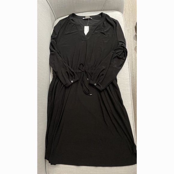 NWT Solid Long-Sleeve Flared Jersey Dress - In Every Story (Penningtons) - Picture 8 of 8